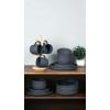 imageFamiware Nature Plates and Bowls Set 18 Pieces Dinnerware Sets Dishware Sets Dishes Set for 6 Microwave and Dishwasher Safe Midnight BlueCharcoal Grey