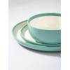 imageFamiware Nature Plates and Bowls Set 18 Pieces Dinnerware Sets Dishware Sets Dishes Set for 6 Microwave and Dishwasher Safe Midnight BlueGreen and Beige