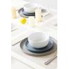 imageFamiware Nature Plates and Bowls Set 18 Pieces Dinnerware Sets Dishware Sets Dishes Set for 6 Microwave and Dishwasher Safe Midnight BlueMulticolor