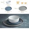 imageFamiware Nature Plates and Bowls Set 18 Pieces Dinnerware Sets Dishware Sets Dishes Set for 6 Microwave and Dishwasher Safe Midnight BlueMulticolor