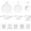 imageFamiware Nature Plates and Bowls Set 18 Pieces Dinnerware Sets Dishware Sets Dishes Set for 6 Microwave and Dishwasher Safe Midnight BlueSpeckled White