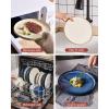 imageFamiware Star Dinnerware Set Plates and Bowls Sets for 8 24pcs Ribbed Stoneware Dishes  Chip ampamp Scratch Resistant Microwave ampamp Dishwasher Safe Tableware Vanilla WhiteVanilla White