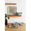 imagefamiware Cereal Bowls Set of 6 Ocean Square 6quot Soup Bowls 23oz Rice Serving Bowl Oatmeal Bowls Kitchen Bowl Set Microwave and Dishwasher Safe Scratch Resistant Vanilla WhiteGray