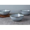 imagefamiware Cereal Bowls Set of 6 Ocean Square 6quot Soup Bowls 23oz Rice Serving Bowl Oatmeal Bowls Kitchen Bowl Set Microwave and Dishwasher Safe Scratch Resistant Vanilla WhiteBlue