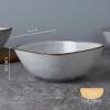 imagefamiware Cereal Bowls Set of 6 Ocean Square 6quot Soup Bowls 23oz Rice Serving Bowl Oatmeal Bowls Kitchen Bowl Set Microwave and Dishwasher Safe Scratch Resistant Vanilla WhiteGray