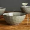 imagefamiware Cereal Bowls Set of 6 Ocean Square 6quot Soup Bowls 23oz Rice Serving Bowl Oatmeal Bowls Kitchen Bowl Set Microwave and Dishwasher Safe Scratch Resistant Vanilla WhiteGray