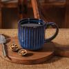 imagefamiware Coffee Mug Set for 4 Star 12 oz Catering Mugs Cup Set with Handle for Coffee Tea Cocoa Milk  Ceramic Stoneware Drinkware Set Cappuccino WhiteStarlightNebulas Blue