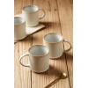 imagefamiware Coffee Mug Set for 4 Star 12 oz Catering Mugs Cup Set with Handle for Coffee Tea Cocoa Milk  Ceramic Stoneware Drinkware Set Cappuccino WhiteStarCappuccino White