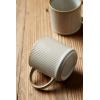 imagefamiware Coffee Mug Set for 4 Star 12 oz Catering Mugs Cup Set with Handle for Coffee Tea Cocoa Milk  Ceramic Stoneware Drinkware Set Cappuccino WhiteStarCappuccino White