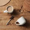 imagefamiware Coffee Mug Set for 4 Star 12 oz Catering Mugs Cup Set with Handle for Coffee Tea Cocoa Milk  Ceramic Stoneware Drinkware Set Cappuccino WhiteStarlightMatte White