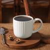 imagefamiware Coffee Mug Set for 4 Star 12 oz Catering Mugs Cup Set with Handle for Coffee Tea Cocoa Milk  Ceramic Stoneware Drinkware Set Cappuccino WhiteStarlightMatte White