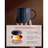 imagefamiware Coffee Mug Set for 4 Star 12 oz Catering Mugs Cup Set with Handle for Coffee Tea Cocoa Milk  Ceramic Stoneware Drinkware Set Cappuccino WhiteStarNebulas Blue