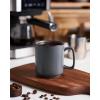 imagefamiware Coffee Mugs Set of 4 Nebula 14oz Coffee Mugs Ceramic Cup Set with Handle for Latte Tea Milk Cappuccino Cocoa MulticolorCharcoal