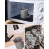imagefamiware Coffee Mugs Set of 4 Nebula 14oz Coffee Mugs Ceramic Cup Set with Handle for Latte Tea Milk Cappuccino Cocoa MulticolorDark Gray
