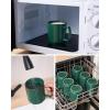 imagefamiware Coffee Mugs Set of 4 Nebula 14oz Coffee Mugs Ceramic Cup Set with Handle for Latte Tea Milk Cappuccino Cocoa MulticolorDark Green