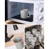 imagefamiware Coffee Mugs Set of 4 Nebula 14oz Coffee Mugs Ceramic Cup Set with Handle for Latte Tea Milk Cappuccino Cocoa MulticolorLight Gray