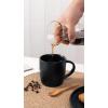 imagefamiware Coffee Mugs for 4 12 oz Mug Set Dringking Cup with Handle for Coffee Tea Cocoa Milk Milkyway serise WhiteMercuryBlack