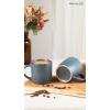imagefamiware Coffee Mugs for 4 12 oz Mug Set Dringking Cup with Handle for Coffee Tea Cocoa Milk Milkyway serise WhiteMercuryCharcoal