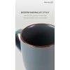 imagefamiware Coffee Mugs for 4 12 oz Mug Set Dringking Cup with Handle for Coffee Tea Cocoa Milk Milkyway serise WhiteMercuryCharcoal