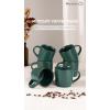 imagefamiware Coffee Mugs for 4 12 oz Mug Set Dringking Cup with Handle for Coffee Tea Cocoa Milk Milkyway serise WhiteMercuryDark Green