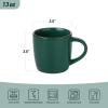 imagefamiware Coffee Mugs for 4 12 oz Mug Set Dringking Cup with Handle for Coffee Tea Cocoa Milk Milkyway serise WhiteMercuryDark Green