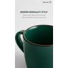 imagefamiware Coffee Mugs for 4 12 oz Mug Set Dringking Cup with Handle for Coffee Tea Cocoa Milk Milkyway serise WhiteMercuryDark Green
