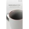 imagefamiware Coffee Mugs for 4 12 oz Mug Set Dringking Cup with Handle for Coffee Tea Cocoa Milk Milkyway serise WhiteMercuryDark Grey
