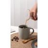 imagefamiware Coffee Mugs for 4 12 oz Mug Set Dringking Cup with Handle for Coffee Tea Cocoa Milk Milkyway serise WhiteMercuryDark Grey