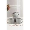 imagefamiware Coffee Mugs for 4 12 oz Mug Set Dringking Cup with Handle for Coffee Tea Cocoa Milk Milkyway serise WhiteMercuryDark Grey