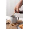 imagefamiware Coffee Mugs for 4 12 oz Mug Set Dringking Cup with Handle for Coffee Tea Cocoa Milk Milkyway serise WhiteMercuryLight Grey