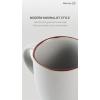 imagefamiware Coffee Mugs for 4 12 oz Mug Set Dringking Cup with Handle for Coffee Tea Cocoa Milk Milkyway serise WhiteMercuryLight Grey