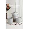 imagefamiware Coffee Mugs for 4 12 oz Mug Set Dringking Cup with Handle for Coffee Tea Cocoa Milk Milkyway serise WhiteMercuryLight Grey