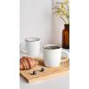imagefamiware Coffee Mugs for 4 12 oz Mug Set Dringking Cup with Handle for Coffee Tea Cocoa Milk Milkyway serise WhiteMercuryWhite