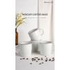 imagefamiware Coffee Mugs for 4 12 oz Mug Set Dringking Cup with Handle for Coffee Tea Cocoa Milk Milkyway serise WhiteMercuryWhite
