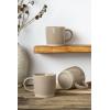 imagefamiware Coffee Mugs for 4 12 oz Mug Set Dringking Cup with Handle for Coffee Tea Cocoa Milk Milkyway serise WhiteMilkywayCinnamon Brown