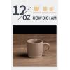imagefamiware Coffee Mugs for 4 12 oz Mug Set Dringking Cup with Handle for Coffee Tea Cocoa Milk Milkyway serise WhiteMilkywayCinnamon Brown