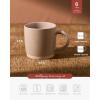 imagefamiware Coffee Mugs for 4 12 oz Mug Set Dringking Cup with Handle for Coffee Tea Cocoa Milk Milkyway serise WhiteMilkywayCinnamon Brown