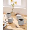 imagefamiware Coffee Mugs for 4 12 oz Mug Set Dringking Cup with Handle for Coffee Tea Cocoa Milk Milkyway serise WhiteMilkywayLigth Gray