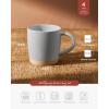 imagefamiware Coffee Mugs for 4 12 oz Mug Set Dringking Cup with Handle for Coffee Tea Cocoa Milk Milkyway serise WhiteMilkywayLigth Gray