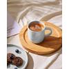 imagefamiware Coffee Mugs for 4 12 oz Mug Set Dringking Cup with Handle for Coffee Tea Cocoa Milk Milkyway serise WhiteMilkywayLigth Gray
