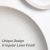 imagefamiware Dinner Plates Set of 6 1025 inch Pasta Plate Ocean Round Stoneware Dessert Plates Dish Set for Kitchen Microwave Dishwasher Safe Scratch Resistant BlueWhite