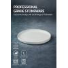 imagefamiware Dinner Plates Set of 6 1025 inch Pasta Plate Ocean Round Stoneware Dessert Plates Dish Set for Kitchen Microwave Dishwasher Safe Scratch Resistant BlueWhite