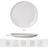 imagefamiware Dinner Plates Set of 6 1025 inch Pasta Plate Ocean Round Stoneware Dessert Plates Dish Set for Kitchen Microwave Dishwasher Safe Scratch Resistant BlueWhite
