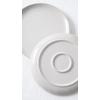 imagefamiware Dinner Plates Set of 6 1025 inch Pasta Plate Ocean Round Stoneware Dessert Plates Dish Set for Kitchen Microwave Dishwasher Safe Scratch Resistant BlueWhite