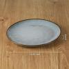 imagefamiware Dinner Plates Set of 6 1025 inch Pasta Plate Ocean Round Stoneware Dessert Plates Dish Set for Kitchen Microwave Dishwasher Safe Scratch Resistant BlueBlue