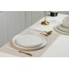 imagefamiware Dinner Plates Set of 6 1025 inch Pasta Plate Ocean Round Stoneware Dessert Plates Dish Set for Kitchen Microwave Dishwasher Safe Scratch Resistant BlueWhite