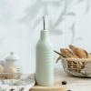 imagefamiware Jupiter 16oz Ceramic Olive Oil Dispenser Bottle 1 Piece Oil Dispenser for Kitchen with Stainless Steel Pourers Suitable for Storage Vinegar Soy Sauce Coffee Syrup Light PinkLight Green
