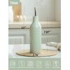 imagefamiware Jupiter 16oz Ceramic Olive Oil Dispenser Bottle 1 Piece Oil Dispenser for Kitchen with Stainless Steel Pourers Suitable for Storage Vinegar Soy Sauce Coffee Syrup Light PinkLight Green