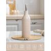 imagefamiware Jupiter 16oz Ceramic Olive Oil Dispenser Bottle 1 Piece Oil Dispenser for Kitchen with Stainless Steel Pourers Suitable for Storage Vinegar Soy Sauce Coffee Syrup Light PinkLight Pink