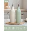 imagefamiware Jupiter 16oz Ceramic Olive Oil Dispenser Bottle 1 Piece Oil Dispenser for Kitchen with Stainless Steel Pourers Suitable for Storage Vinegar Soy Sauce Coffee Syrup Light PinkVanilla White and Light Green